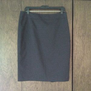 Ann Taylor Navy Pencil Skirt with Pinstripes